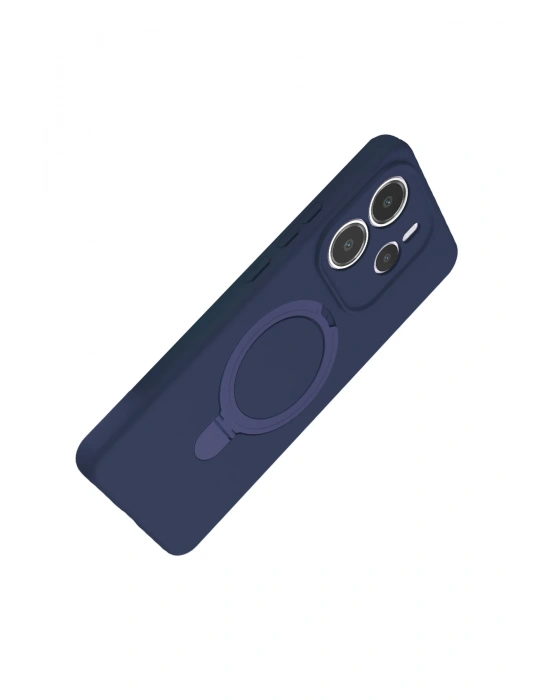 Newface Xiaomi Redmi Note 14 4G Regal Magsafe Standlı Kapak - Lacivert