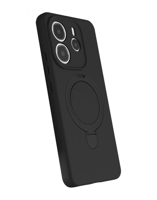 Newface Xiaomi Redmi Note 14 4G Regal Magsafe Standlı Kapak - Siyah