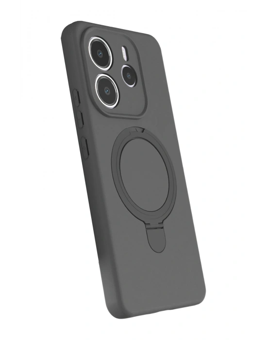 Newface Xiaomi Redmi Note 14 4G Regal Magsafe Standlı Kapak - Titan Gri