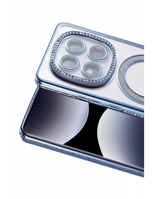 Newface Xiaomi Redmi Note 14 Pro 4G Joke Simli Magneticsafe Kılıf - Mavi