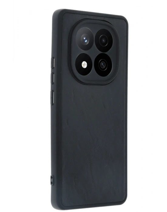 Newface Xiaomi Redmi Note 14 Pro 4G Kılıf Aras Deri Kapak - Siyah