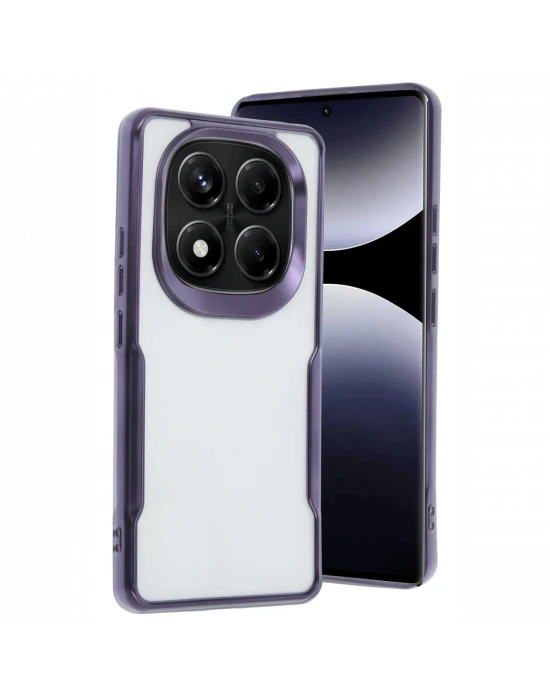 Newface Xiaomi Redmi Note 14 Pro 4G Kılıf Boyi Silikon Kapak - Derin Mor