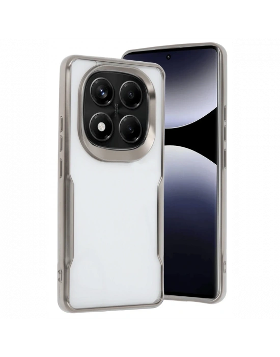 Newface Xiaomi Redmi Note 14 Pro 4G Kılıf Boyi Silikon Kapak - Titan Gri