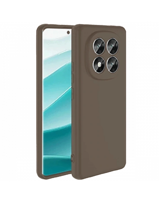 Newface Xiaomi Redmi Note 14 Pro 4G Kılıf First Silikon - Kahverengi