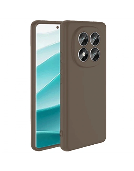 Newface Xiaomi Redmi Note 14 Pro 4G Kılıf First Silikon - Kahverengi