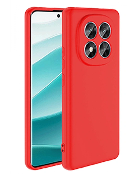 Newface Xiaomi Redmi Note 14 Pro 4G Kılıf First Silikon - Kırmızı