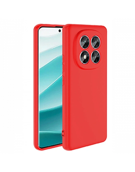 Newface Xiaomi Redmi Note 14 Pro 4G Kılıf First Silikon - Kırmızı