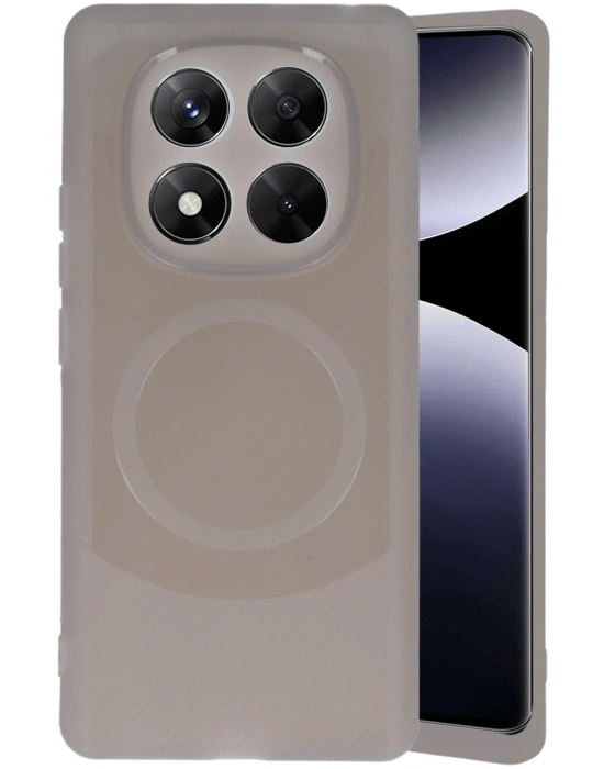 Newface Xiaomi Redmi Note 14 Pro 4G Kılıf Maya Karbon Kapak - Gri