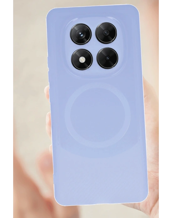 Newface Xiaomi Redmi Note 14 Pro 4G Kılıf Maya Karbon Kapak - Kırmızı