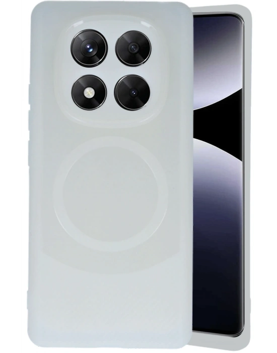 Newface Xiaomi Redmi Note 14 Pro 4G Kılıf Maya Karbon Kapak - Krem