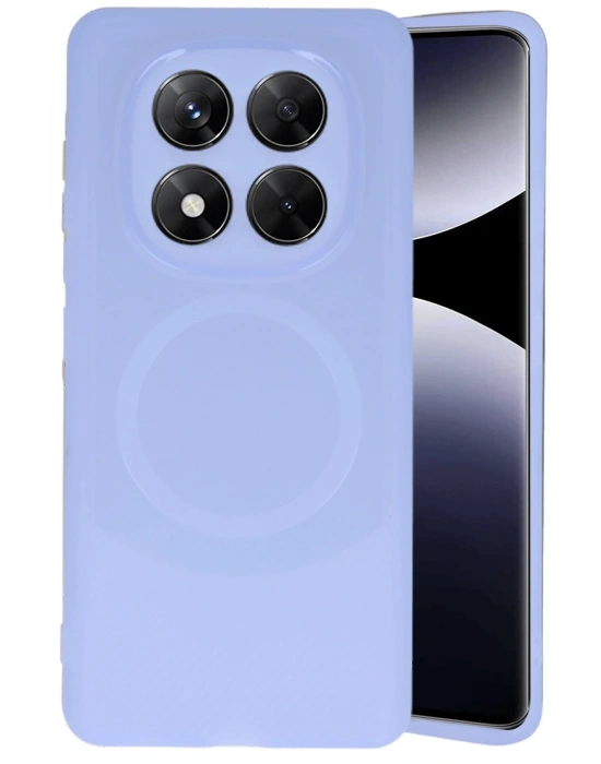 Newface Xiaomi Redmi Note 14 Pro 4G Kılıf Maya Karbon Kapak - Lila