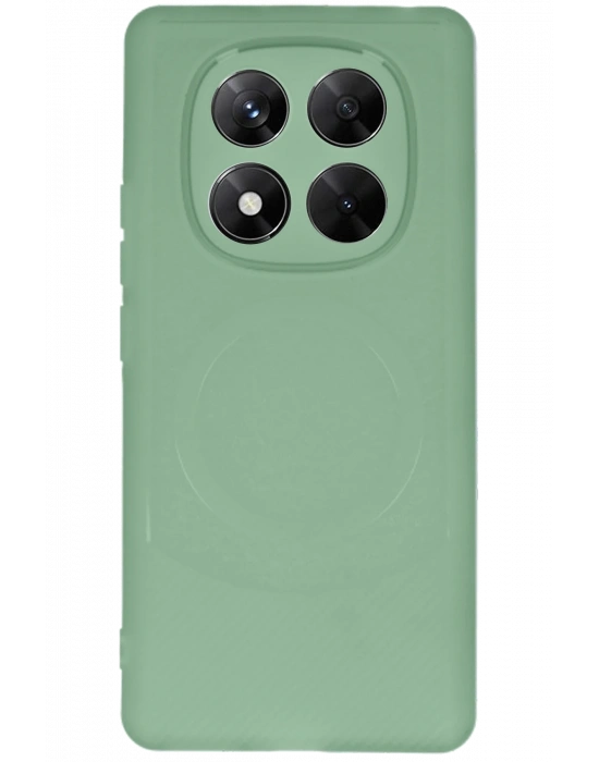 Newface Xiaomi Redmi Note 14 Pro 4G Kılıf Maya Karbon Kapak - Su Yeşili