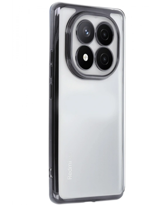 Newface Xiaomi Redmi Note 14 Pro 4G Kılıf Razer Lensli Silikon - Siyah