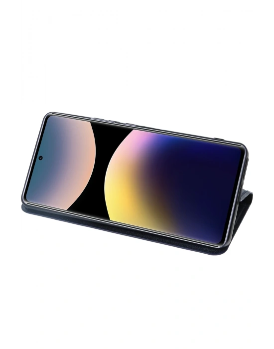 Newface Xiaomi Redmi Note 14 Pro 4G Kılıf Trend S Plus Kapaklı Kılıf - Kırmızı