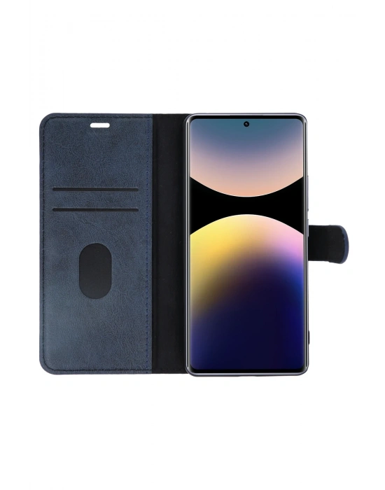 Newface Xiaomi Redmi Note 14 Pro 4G Kılıf Trend S Plus Kapaklı Kılıf - Siyah