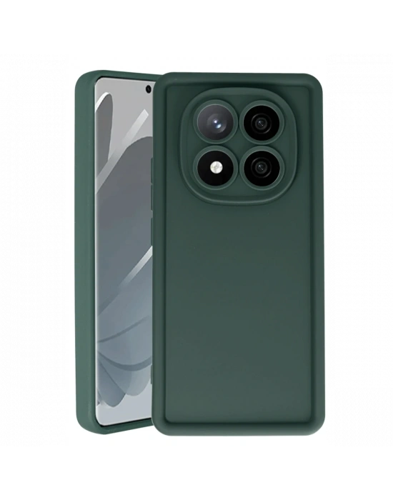 Newface Xiaomi Redmi Note 14 Pro 4G Kılıf Viera Silikon - Koyu Yeşil