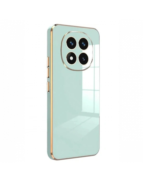 Newface Xiaomi Redmi Note 14 Pro 4G Kılıf Volet Silikon - Açık Yeşil