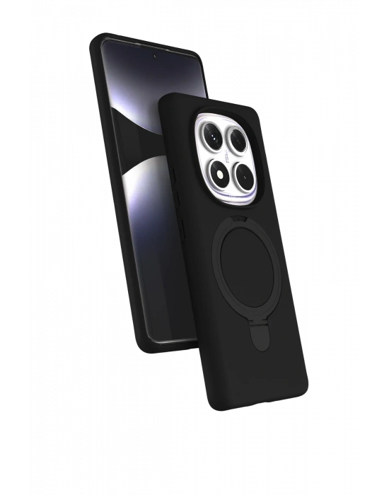 Newface Xiaomi Redmi Note 14 Pro 4G Regal Magsafe Standlı Kapak - Siyah