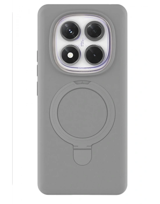 Newface Xiaomi Redmi Note 14 Pro 4G Regal Magsafe Standlı Kapak - Titan Gri