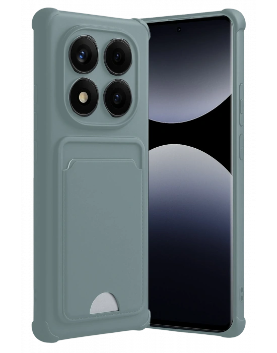 Newface Xiaomi Redmi Note 14 Pro 5G Kelvin Kartvizitli Silikon - Açık Yeşil