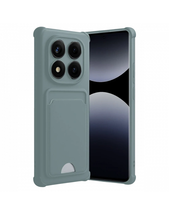 Newface Xiaomi Redmi Note 14 Pro 5G Kelvin Kartvizitli Silikon - Açık Yeşil