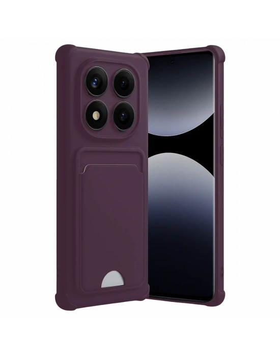 Newface Xiaomi Redmi Note 14 Pro 5G Kelvin Kartvizitli Silikon - Derin Mor