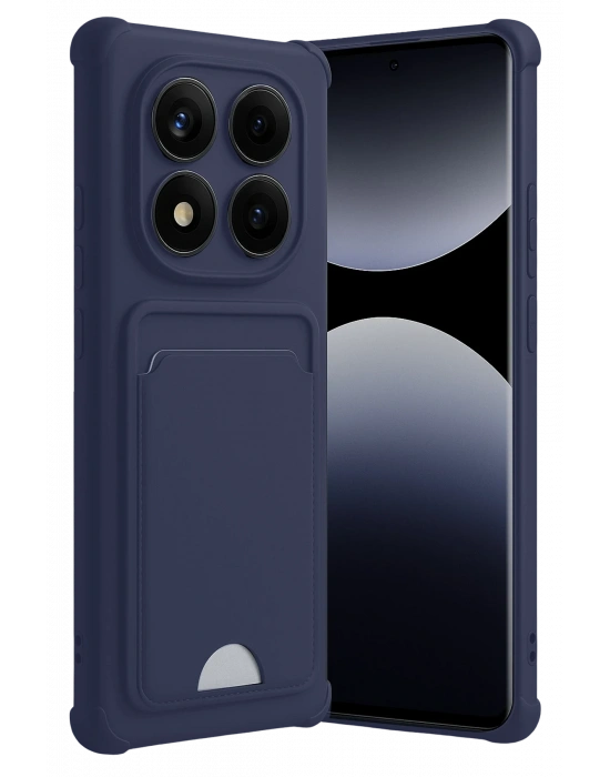 Newface Xiaomi Redmi Note 14 Pro 5G Kelvin Kartvizitli Silikon - Lacivert