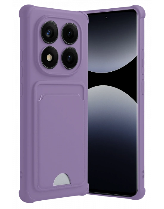 Newface Xiaomi Redmi Note 14 Pro 5G Kelvin Kartvizitli Silikon - Lila