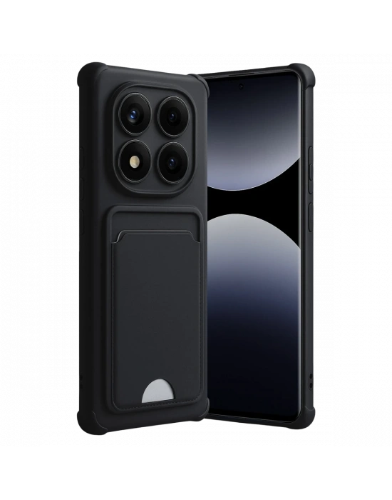 Newface Xiaomi Redmi Note 14 Pro 5G Kelvin Kartvizitli Silikon - Siyah