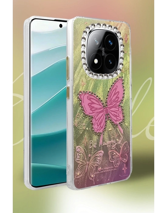 Newface Xiaomi Redmi Note 14 Pro 5G Kılıf Blade Aynalı Desenli Kapak - Desen 2