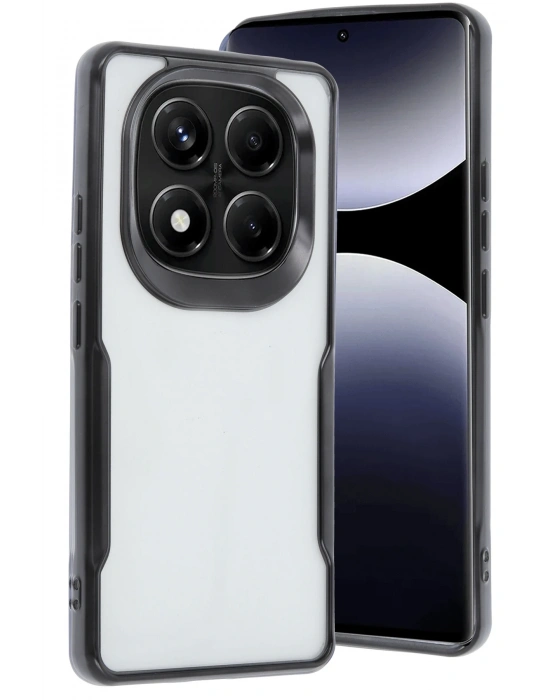 Newface Xiaomi Redmi Note 14 Pro 5G Kılıf Boyi Silikon Kapak - Siyah