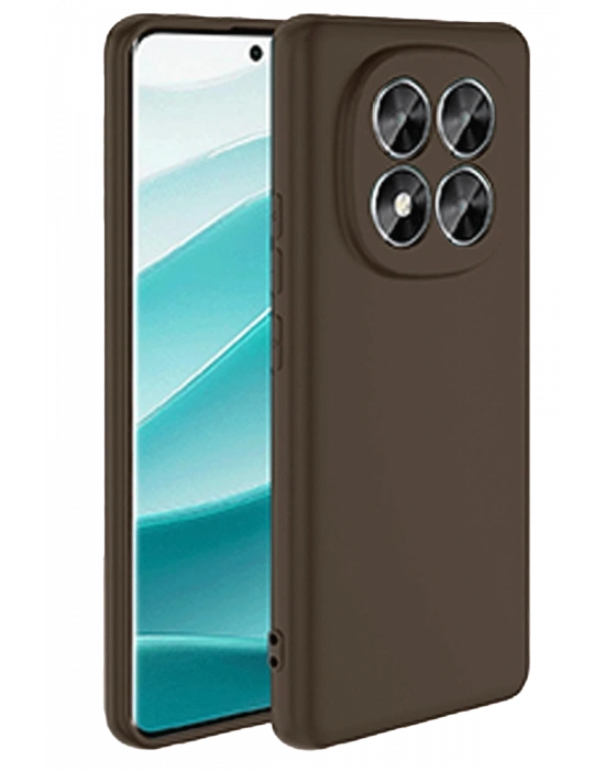 Newface Xiaomi Redmi Note 14 Pro 5G Kılıf First Silikon - Kahverengi