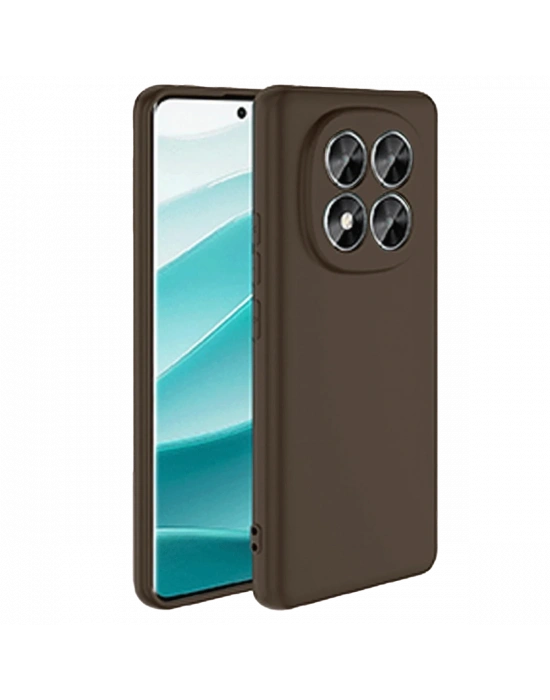 Newface Xiaomi Redmi Note 14 Pro 5G Kılıf First Silikon - Kahverengi