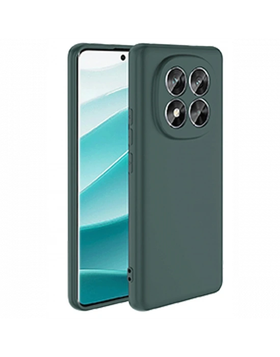 Newface Xiaomi Redmi Note 14 Pro 5G Kılıf First Silikon - Koyu Yeşil