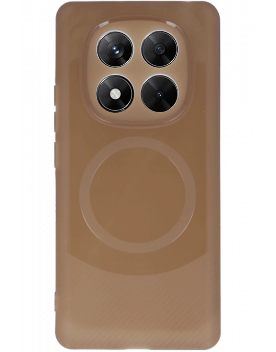 Newface Xiaomi Redmi Note 14 Pro 5G Kılıf Maya Karbon Kapak - Kahverengi