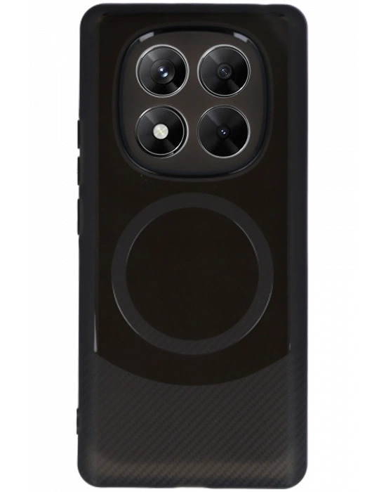 Newface Xiaomi Redmi Note 14 Pro 5G Kılıf Maya Karbon Kapak - Siyah