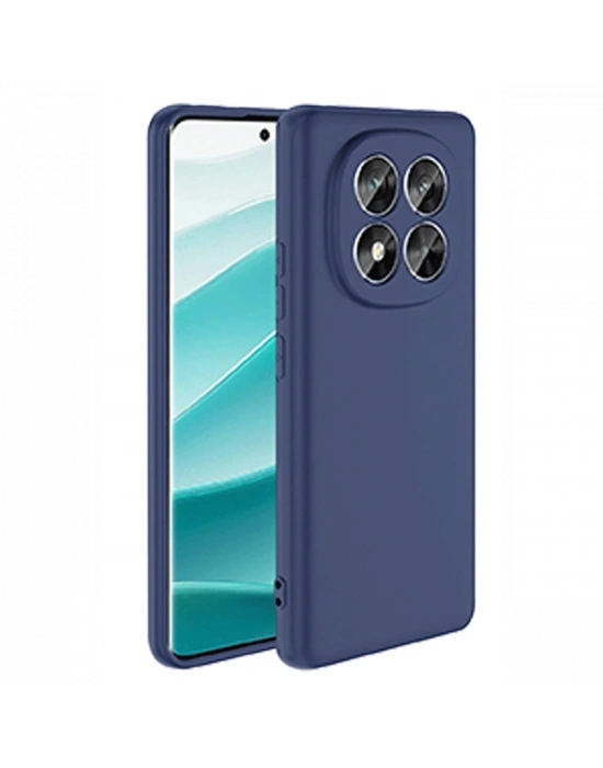 Newface Xiaomi Redmi Note 14 Pro 5G Kılıf Nano içi Kadife Silikon - Lacivert