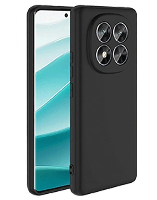 Newface Xiaomi Redmi Note 14 Pro 5G Kılıf Nano içi Kadife Silikon - Siyah