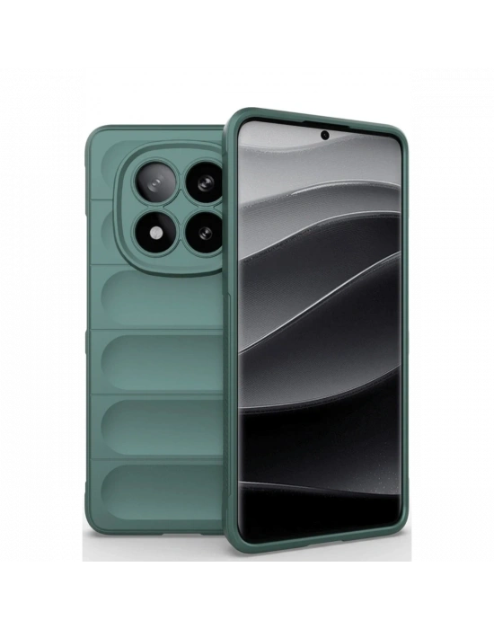 Newface Xiaomi Redmi Note 14 Pro 5G Kılıf Optimum Silikon - Koyu Yeşil