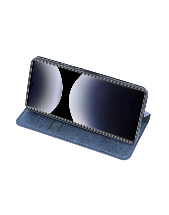 Newface Xiaomi Redmi Note 14 Pro 5G Kılıf Trend S Plus Kapaklı Kılıf - Kırmızı