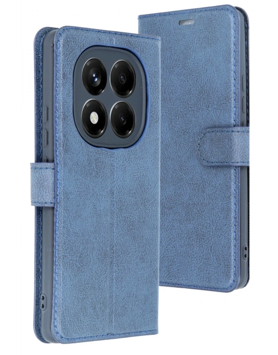 Newface Xiaomi Redmi Note 14 Pro 5G Kılıf Trend S Plus Kapaklı Kılıf - Lacivert