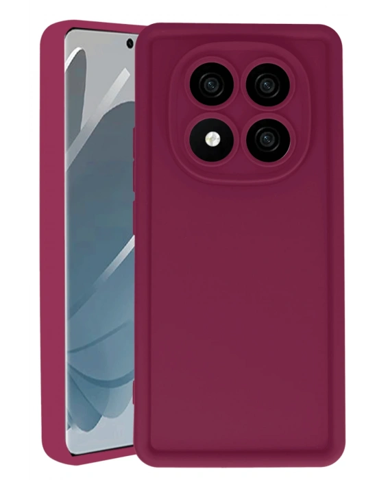 Newface Xiaomi Redmi Note 14 Pro 5G Kılıf Viera Silikon - Bordo