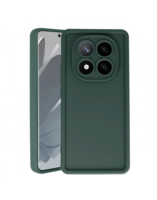 Newface Xiaomi Redmi Note 14 Pro 5G Kılıf Viera Silikon - Koyu Yeşil