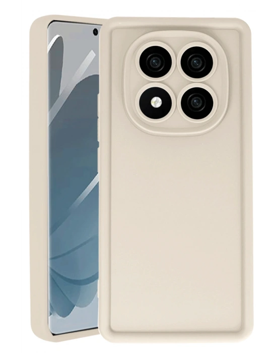 Newface Xiaomi Redmi Note 14 Pro 5G Kılıf Viera Silikon - Krem