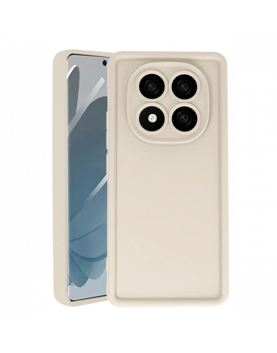 Newface Xiaomi Redmi Note 14 Pro 5G Kılıf Viera Silikon - Krem