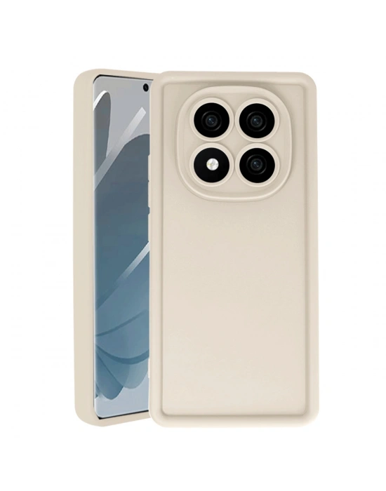 Newface Xiaomi Redmi Note 14 Pro 5G Kılıf Viera Silikon - Krem