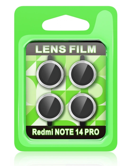 Newface Xiaomi Redmi Note 14 Pro 5G Raze Metal Kamera Lens - Gümüş