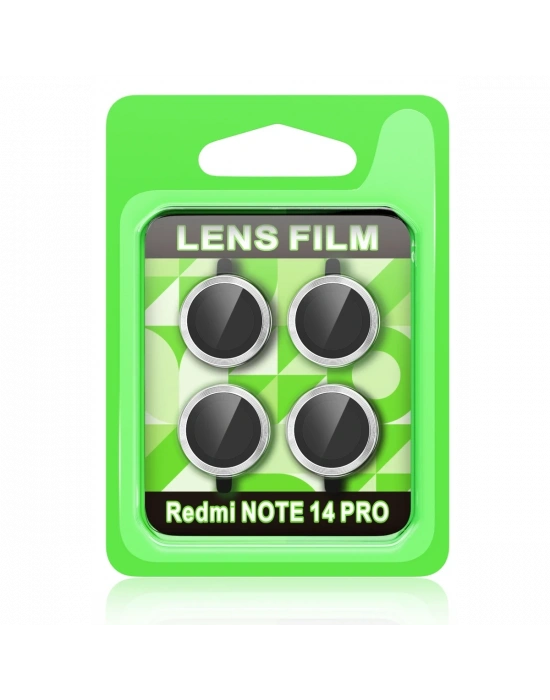 Newface Xiaomi Redmi Note 14 Pro 5G Raze Metal Kamera Lens - Gümüş