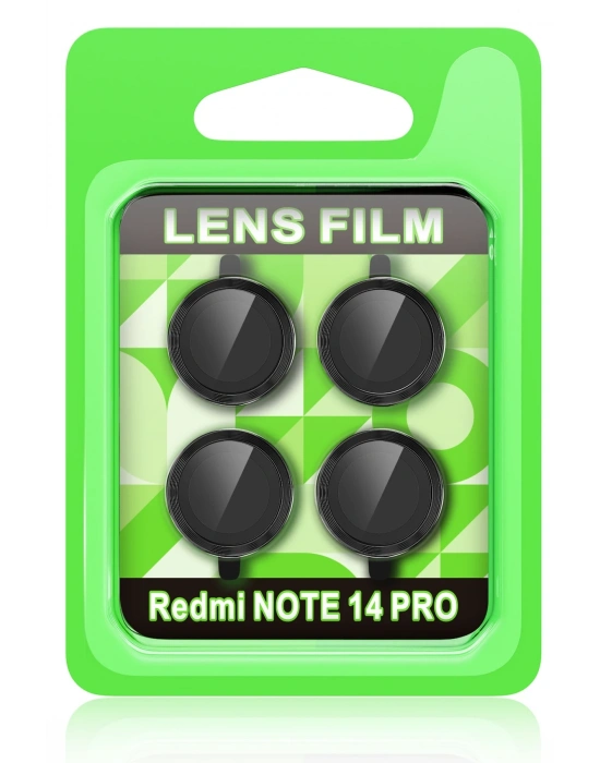 Newface Xiaomi Redmi Note 14 Pro 5G Raze Metal Kamera Lens - Siyah