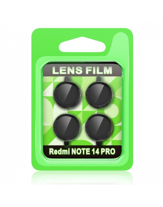 Newface Xiaomi Redmi Note 14 Pro 5G Raze Metal Kamera Lens - Siyah